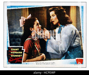 THE PHILADELPHIA STORY, from left: Virginia Weidler, Mary Nash, Cary ...