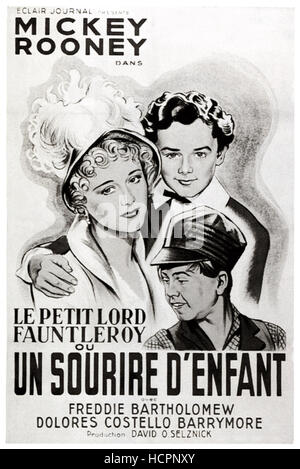 LITTLE LORD FAUNTLEROY, poster, from left: Connie Booth, Ricky Schroder ...