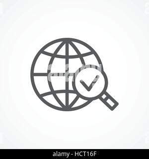 Global research icon Stock Vector