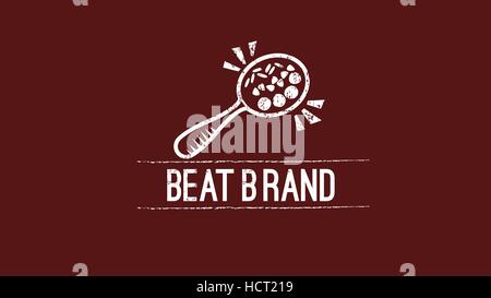 Beat vector logo design Stock Vector