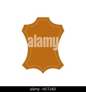 Genuine leather vector label. Real leather sign (symbol, icon, emblem ...