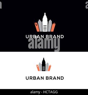 Real estates vector logo. Private properties logo. Stock Vector