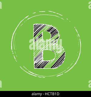 Hand drawn vector letter K logo. Nest logo. Stock Vector