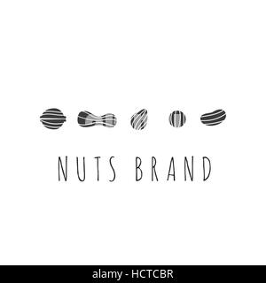 Nuts vector emblem Stock Vector