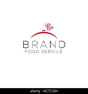 Food service vector logo Stock Vector