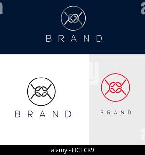Knot vector logo. Knot emblem Stock Vector