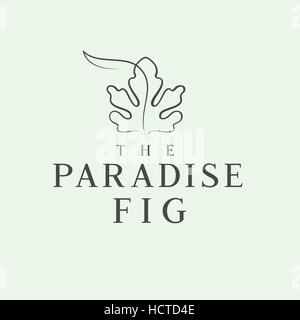 Fig vector logo Stock Vector