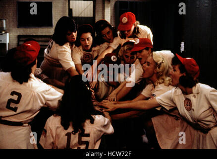 A LEAGUE OF THEIR OWN, Bitty Schram, Lori Petty (running), Rosie O