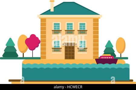 house that can be used in various templates Stock Vector
