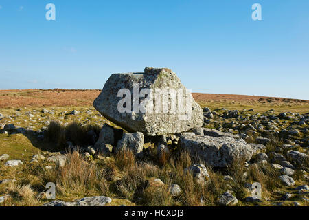 Arthur's Stone on Cefn Bryn, Gower, South Wales, UK Stock Photo