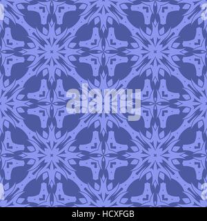 Blue Ornamental Seamless Line Pattern Stock Vector
