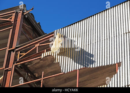 ruins of a very heavily polluted industrial factory, place was known as one the most towns in Europe Stock Photo