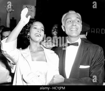 Dorothy Dandridge with husband, Jack Denison outside Greek Orthodox ...