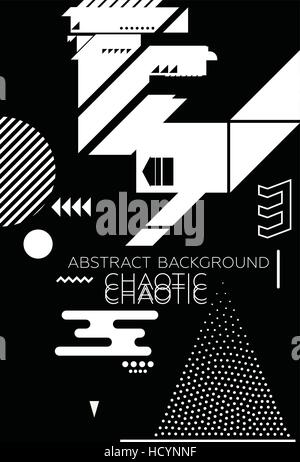 Chaotic Abstract Background Stock Vector