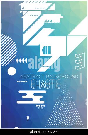 Chaotic Abstract Background Stock Vector
