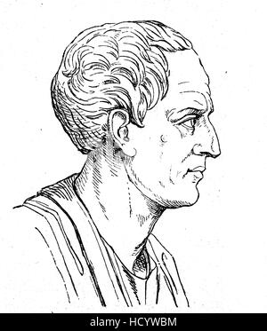 Marcus Tullius Cicero, 106 BC , 43 BC, a Roman philosopher, politician, lawyer, orator, political theorist, consul, the story of the ancient Rome, roman Empire, Italy Stock Photo