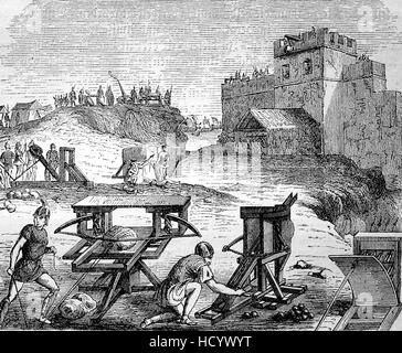 siege tower or breaching tower, Roman siege tower, 200 BC, the story of