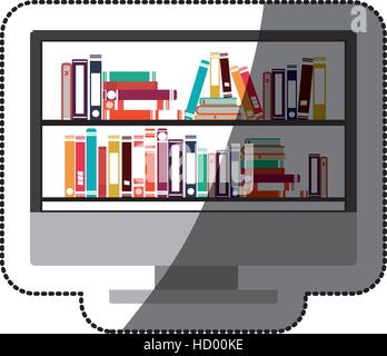 Isolated ebook and computer design Stock Vector