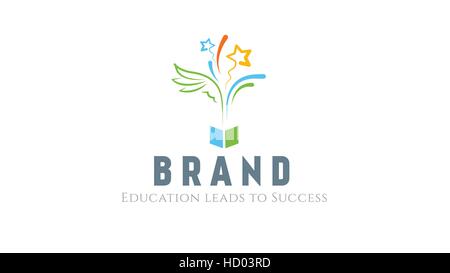 Education vector logo Stock Vector
