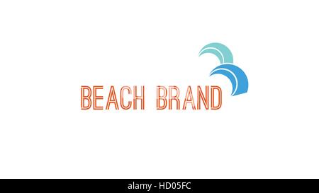 Summer vector logo template Stock Vector