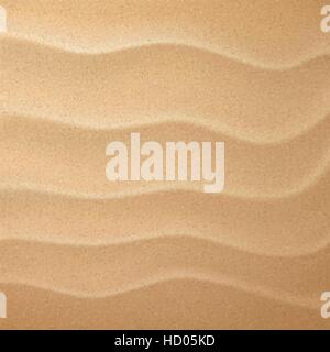 close-up look at sand pattern of beach or desert background Stock Vector