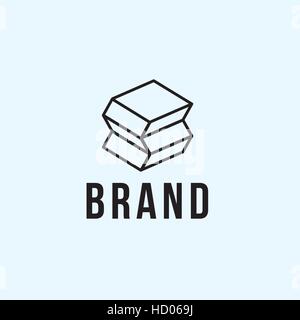 Packaging vector logo design template Stock Vector