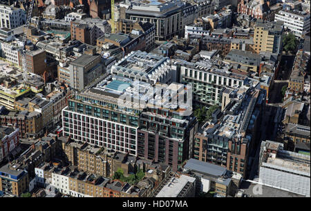 aerial view of Fitzroy Place in Fitzrovia, London, England, UK Stock Photo