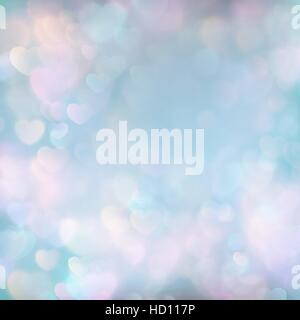 Valentine s day. Hearts bokeh background. EPS 10 Stock Vector