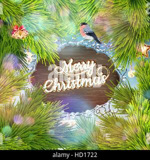 Christmas vintage Signboard. EPS 10 Stock Vector