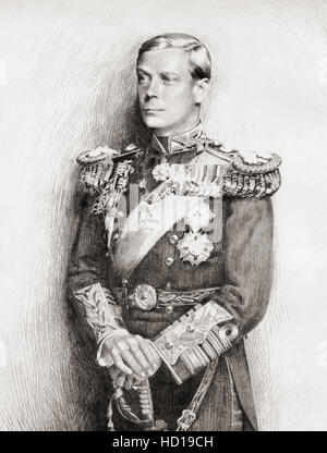Edward VIII, 1894 – 1972.  King of the United Kingdom and the Dominions of the British Empire, and Emperor of India, from 20 January 1936 until his abdication on 11 December the same year. Stock Photo