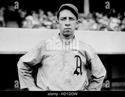 Eddie Collins, Major League Baseball Player, Portrait, Philadelphia Athletics, USA, Bain News Service, 1913 Stock Photo