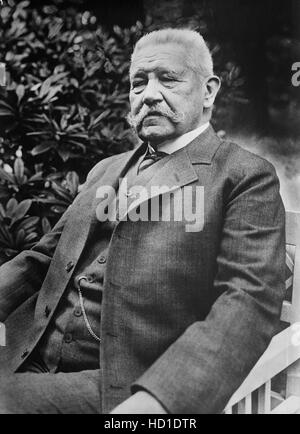 Paul von Hindenburg (1847-1934), German field marshal and statesman, president of Germany 1924-1934, Portrait, Bain News Service, May 1927 Stock Photo