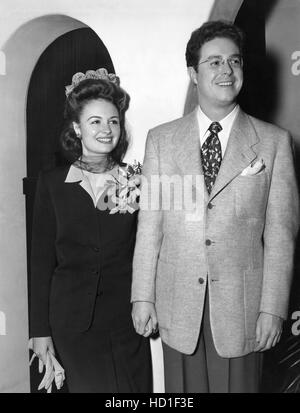 Donna Reed with husband William Tuttle after their wedding in Hollywood ...