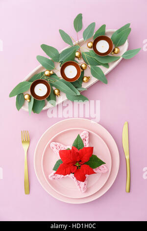 Christmas place setting Stock Photo