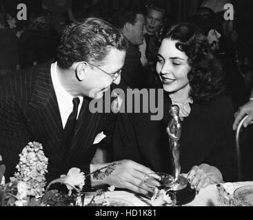 Producer David O. Selznick, left, with his second wife, actress ...