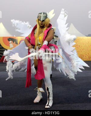 New Delhi, India. 09th Dec, 2016. Artist wearing cartoonist Costume During Sixth Delhi Comic con at the Okhla grounds in Delhi on Friday. Credit:  Shrikant Singh/Pacific Press/Alamy Live News Stock Photo