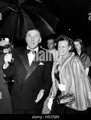 From left: Theresa Bendix with husband, William Bendix, at the Brown ...