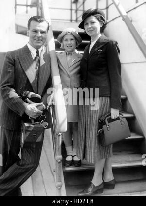 From left: Neil Hamilton, adopted daughter Patricia Hamilton, wife Elsa ...