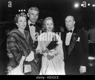 Jeff Chandler and his wife, Marjorie Hoshelle, outside their Hollywood ...