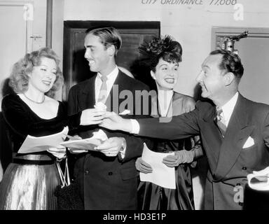 Greer Garson, left, and her second husband, actor Richard Ney, (who is ...