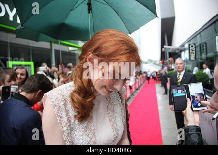 Eleanor Tomlinson attending the preview screening for the second series of BBC drama 'Poldark', held at the White River Cinema in St Austell, Cornwall.  Featuring: Eleanor Tomlinson Where: St Austell, Cornwall, United Kingdom When: 04 Sep 2016 Stock Photo