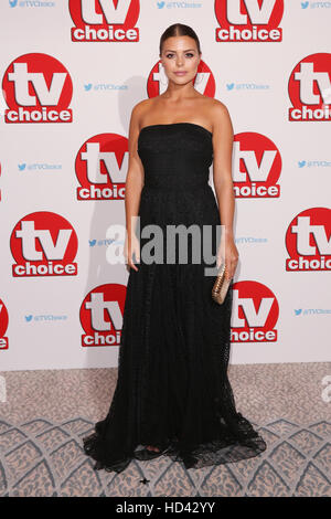 The TV Choice Awards 2016 held at the Dorchester - Arrivals  Featuring: Chloe Lewis Where: London, United Kingdom When: 05 Sep 2016 Stock Photo