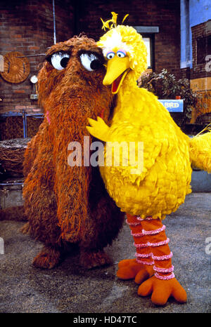 SESAME STREET, Big Bird, Snuffleupagus, 1969-Present Stock Photo - Alamy