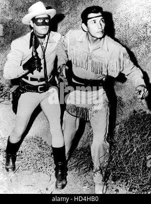 Lone Ranger Tv Series With Clayton Moore Left And Jay Silverheels As 