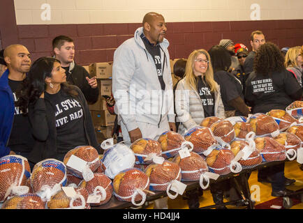 Free Thanksgiving Turkey Distribution to Low-Income People Stock Photo ... image