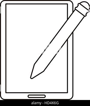 Electronic pen for tablet drawing with pressure sensitivity levels icon ...