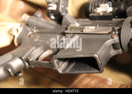 AR-15 Assault rifle side view Stock Photo - Alamy