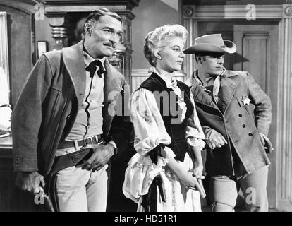 LAWMAN, John Russell, Peggie Castle, 1958-1962 Stock Photo - Alamy