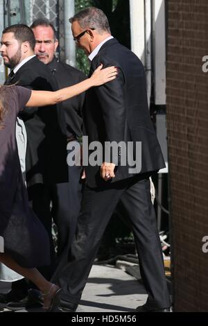 Tom Hanks seen arriving at the ABC studios for Jimmy Kimmel Live  Featuring: Tom Hanks Where: Los Angeles, California, United States When: 09 Sep 2016 Stock Photo