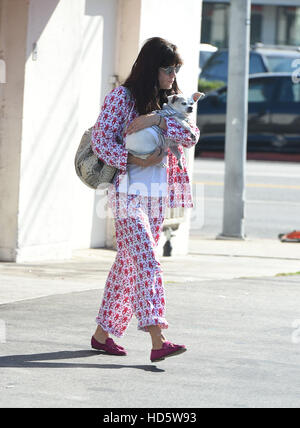 Selma Blair takes her pooch to CVS wearing a colorful pants and jacket  Featuring: Selma Blair Where: Los Angeles, California, United States When: 10 Sep 2016 Stock Photo